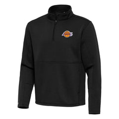 Los Angeles Lakers Antigua Twist Quarter-Zip Pullover Top - Black