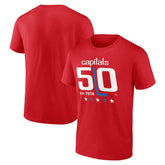 Washington Capitals 50th Anniversary T-Shirt - Red | NHL Lifestyle