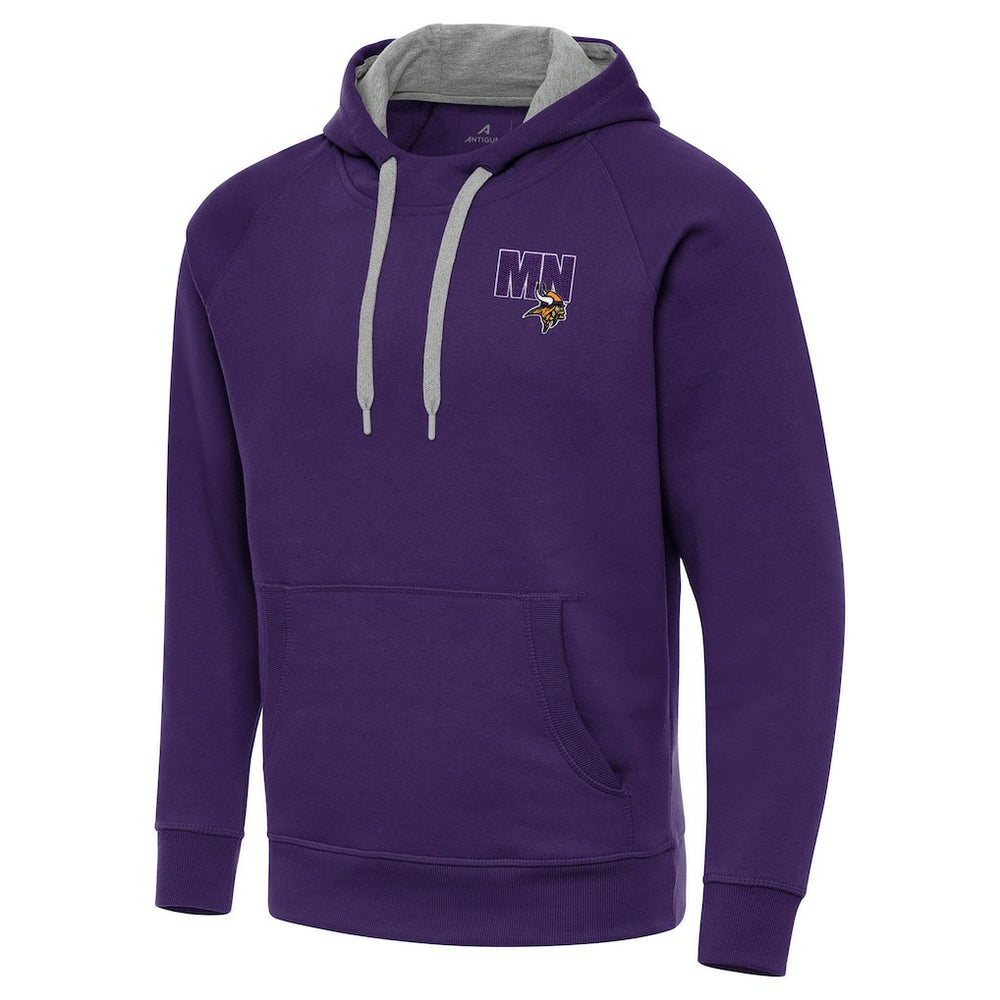 Men's Minnesota Vikings Antigua Victory Pullover Hoodie - Purple - NFL