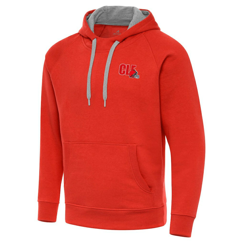 Men's Cleveland Browns Antigua Victory Pullover Hoodie - Orange - NFL