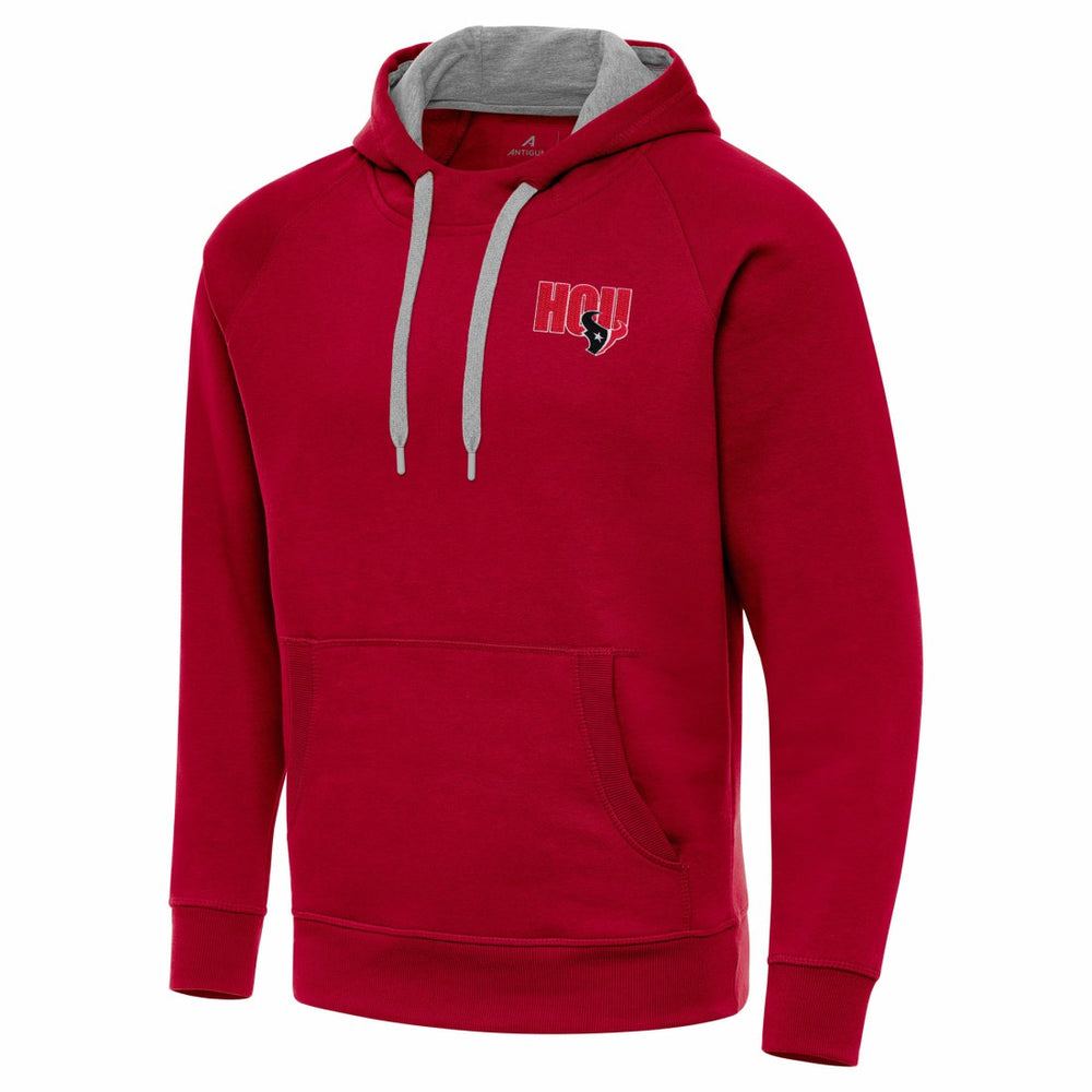 Men's Houston Texans Antigua Victory Pullover Hoodie - Red - NFL