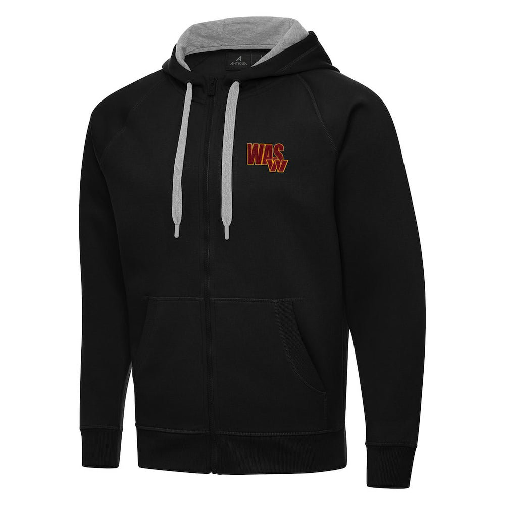 Men's Washington Commanders Antigua Victory Full-Zip Hoodie - Black - NFL