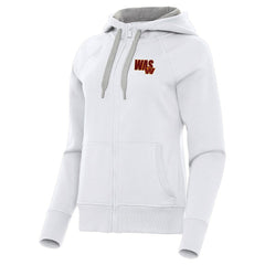 Washington Commanders Antigua Women's Victory Full-Zip Hoodie - White - NFL