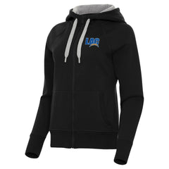 Los Angeles Chargers Antigua Women's Victory Full-Zip Hoodie - Black - NFL