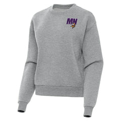 Minnesota Vikings Antigua Women's Victory Pullover Sweatshirt - Heather Gray - NFL
