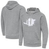 Miami Dolphins Antigua Victory Pullover Hoodie - Heather Gray - NFL