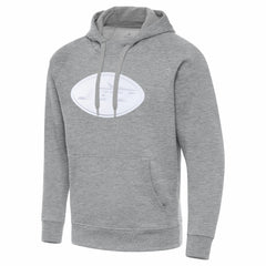 New York Jets Antigua Victory Pullover Hoodie - Heather Gray - NFL
