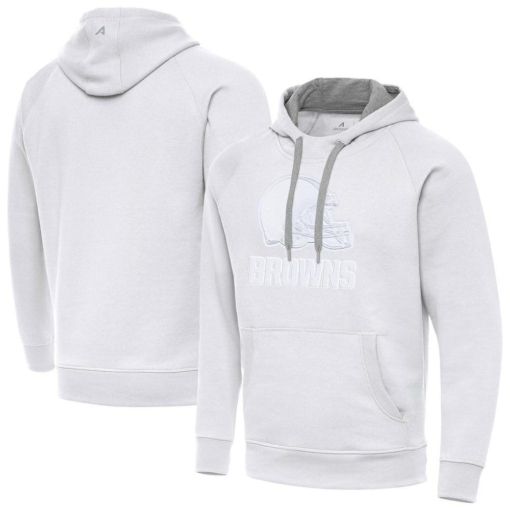 Cleveland Browns Antigua Victory Pullover Hoodie - White - NFL