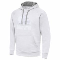 Cleveland Browns Antigua Victory Pullover Hoodie - White - NFL