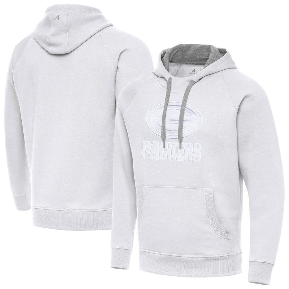 Green Bay Packers Antigua Victory Pullover Hoodie - White - NFL