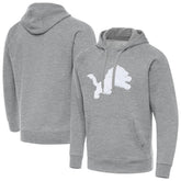 Detroit Lions Antigua Victory Pullover Hoodie - Heather Gray - NFL