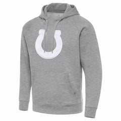 Indianapolis Colts Antigua Victory Pullover Hoodie - Heather Gray - NFL