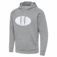 San Francisco 49ers Antigua Victory Pullover Hoodie - Heather Gray - NFL