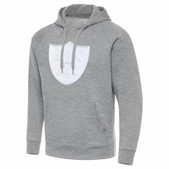 Las Vegas Raiders Antigua Victory Pullover Hoodie - Heather Gray - NFL