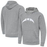 Los Angeles Chargers Antigua Victory Pullover Hoodie - Heather Gray - NFL