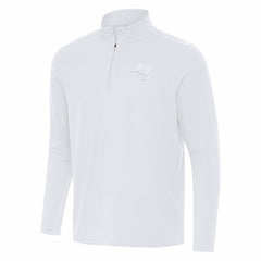 Tampa Bay Buccaneers Antigua Intent Quarter-Zip Jacket - White - NFL