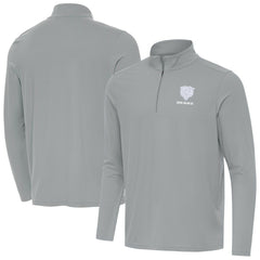 Chicago Bears Men's Antigua Intent Quarter-Zip Jacket - Gray - NFL