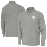 Tampa Bay Buccaneers Antigua Subtle Quarter-Zip Jacket - Heather Gray - NFL