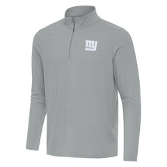 New York Giants Antigua Intent Quarter-Zip Top - Gray - NFL