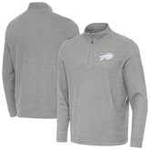 Buffalo Bills Antigua Subtle Quarter-Zip Top - Heather Gray - NFL