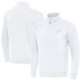 Detroit Lions Antigua Victory Quarter-Zip Top - White - NFL