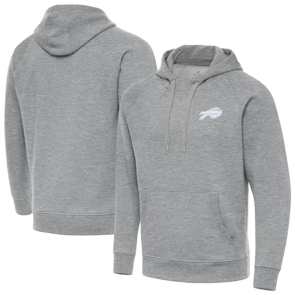 Buffalo Bills Antigua Victory Pullover Hoodie - Heather Gray - NFL