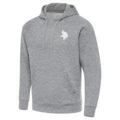 Minnesota Vikings Antigua Victory Pullover Hoodie - Heather Gray - NFL