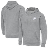 Detroit Lions Antigua Victory Pullover Hoodie - Heather Gray - NFL