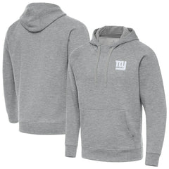 New York Giants Antigua Victory Pullover Hoodie - Heather Gray - NFL