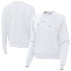 Baltimore Ravens Antigua Women's Victory Pullover Sweatshirt - White - NFL