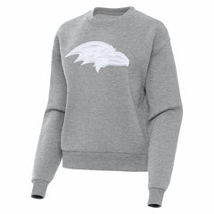 Baltimore Ravens Antigua Women's Victory Pullover Sweatshirt - Heather Gray - NFL