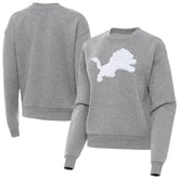 Detroit Lions Antigua Women's Victory Pullover Sweatshirt - Heather Gray - NFL