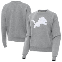 Detroit Lions Antigua Women's Victory Pullover Sweatshirt - Heather Gray - NFL