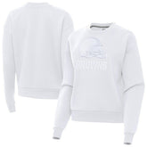 Cleveland Browns Antigua Women's Victory Pullover Sweatshirt - White - NFL