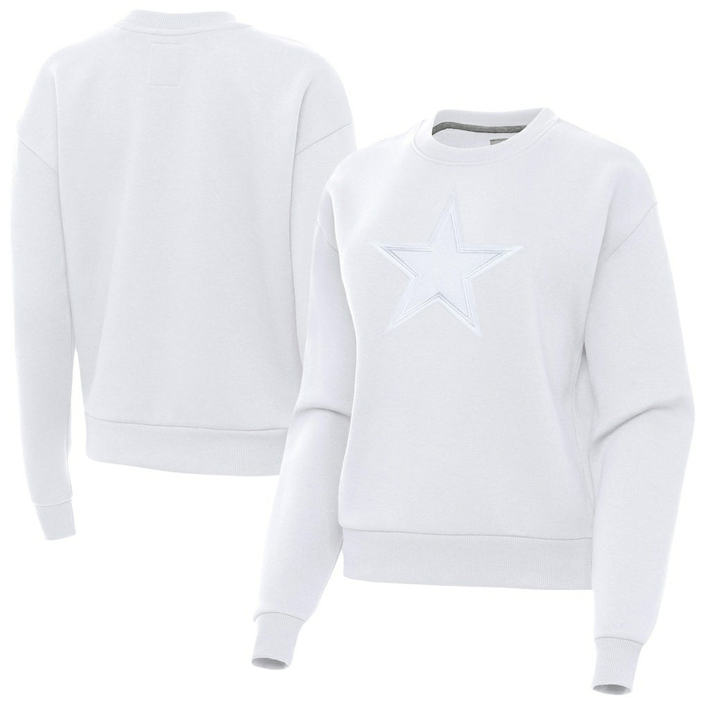 Dallas Cowboys Antigua Women's Victory Pullover Sweatshirt - White - NFL