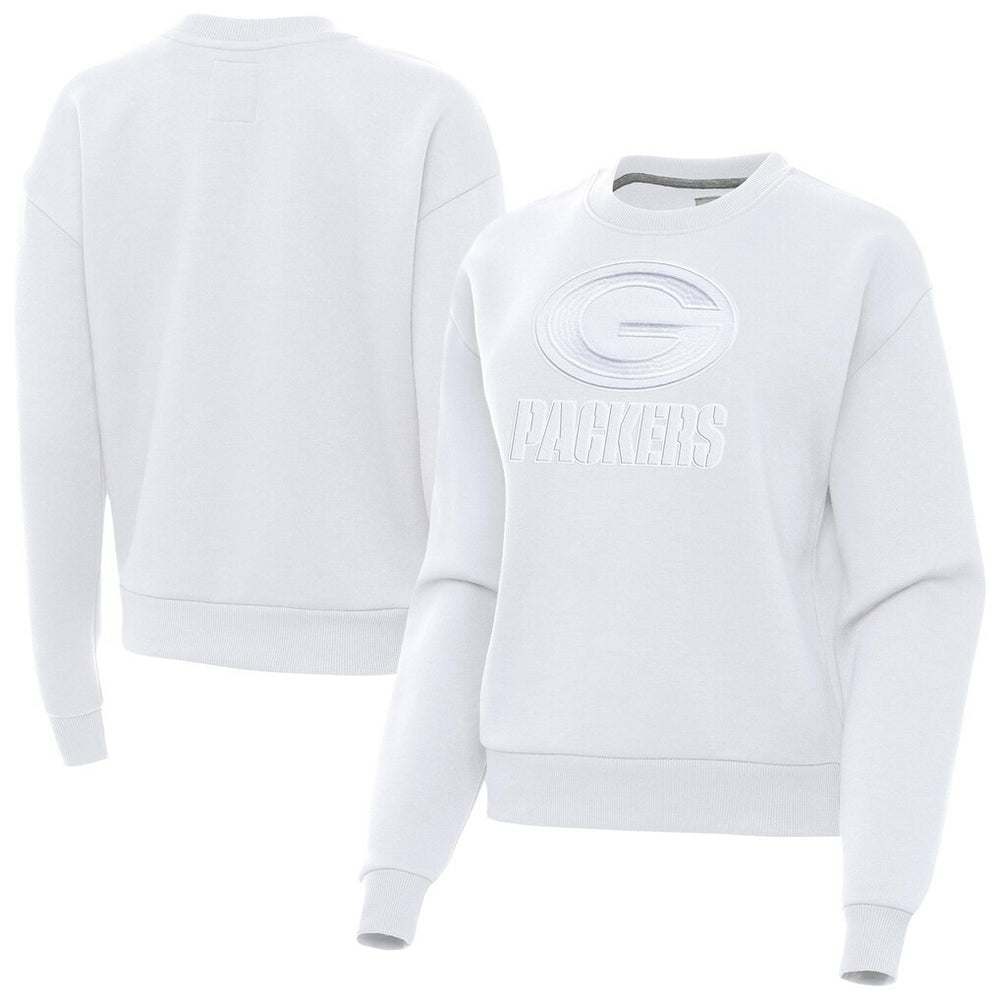 Green Bay Packers Antigua Women's Victory Pullover Sweatshirt - White - NFL