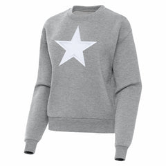 Dallas Cowboys Antigua Women's Victory Pullover Sweatshirt - Heather Gray - NFL