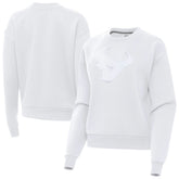 Houston Texans Antigua Women's Victory Pullover Sweatshirt - White - NFL