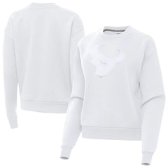 Houston Texans Antigua Women's Victory Pullover Sweatshirt - White - NFL