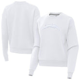 Los Angeles Chargers Antigua Women's Victory Pullover Sweatshirt - White - NFL