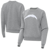 Los Angeles Chargers Antigua Women's Victory Pullover Sweatshirt - Heather Gray - NFL