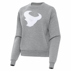 Houston Texans Antigua Women's Victory Pullover Sweatshirt - Heather Gray - NFL