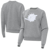 Miami Dolphins Antigua Women's Victory Pullover Sweatshirt - Heather Gray - NFL