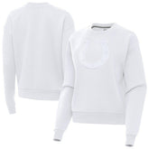 Indianapolis Colts Antigua Women's Victory Pullover Sweatshirt - White - NFL