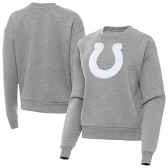 Indianapolis Colts Antigua Women's Victory Pullover Sweatshirt - Heather Gray - NFL