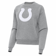Indianapolis Colts Antigua Women's Victory Pullover Sweatshirt - Heather Gray - NFL