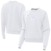 Jacksonville Jaguars Antigua Women's Victory Pullover Sweatshirt - White - NFL