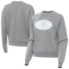 San Francisco 49ers Antigua Women's Victory Pullover Sweatshirt - Heather Gray - NFL