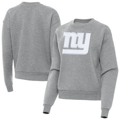 New York Giants Antigua Women's Victory Pullover Sweatshirt - Heather Gray - NFL