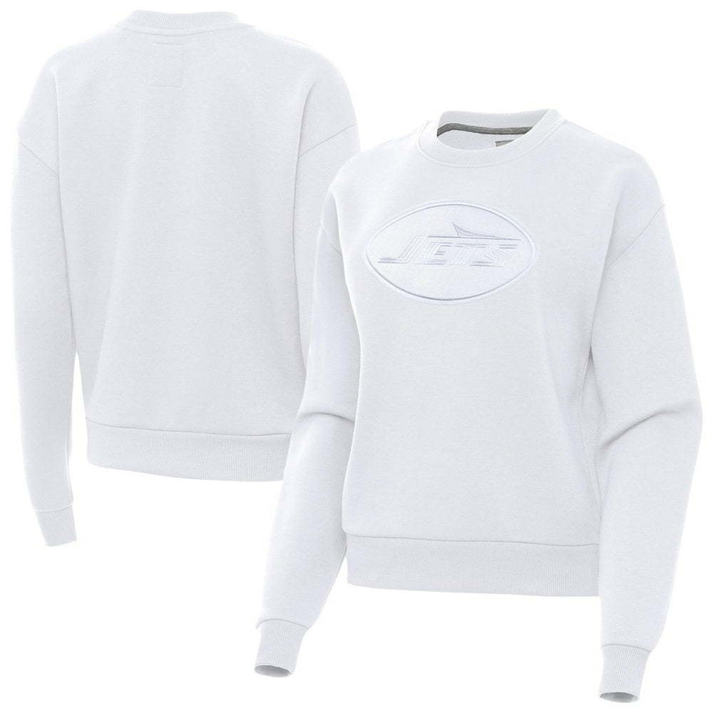 New York Jets Antigua Women's Victory Pullover Sweatshirt - White - NFL